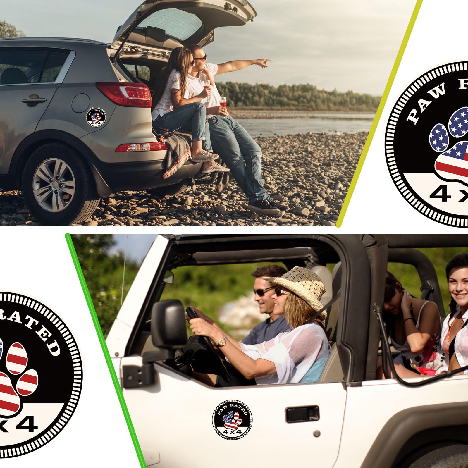 American Flag Paw Rated Emblem | 1Pc