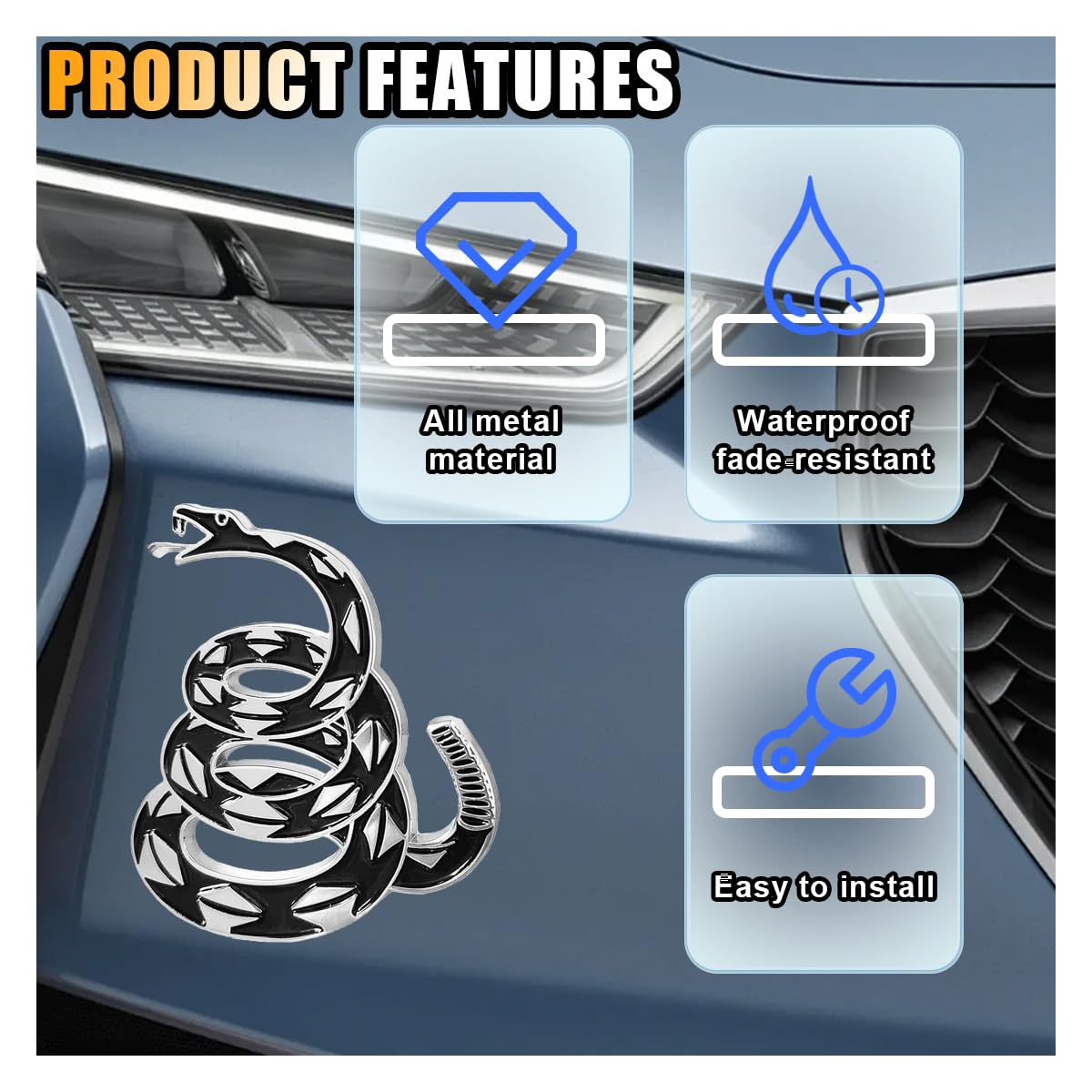 Dont Tread on Me Rattlesnake | 1Pc