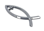 3D Christian Fish Chrome Emblem | 2Pcs