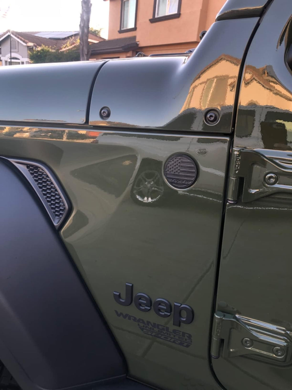 4x4 American Flag Emblems | 2Pcs