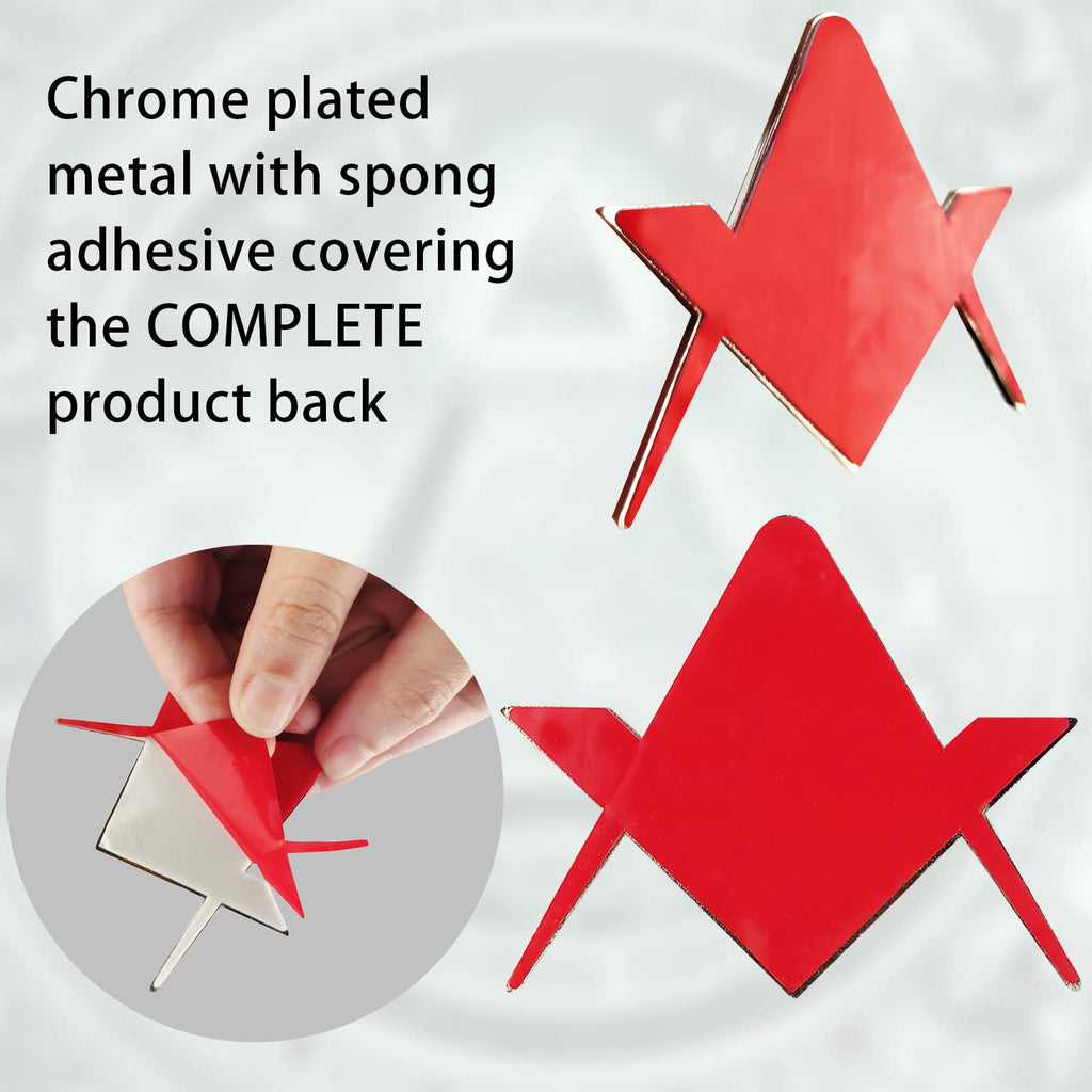 Mason Masonic Car Emblem | 2Pcs