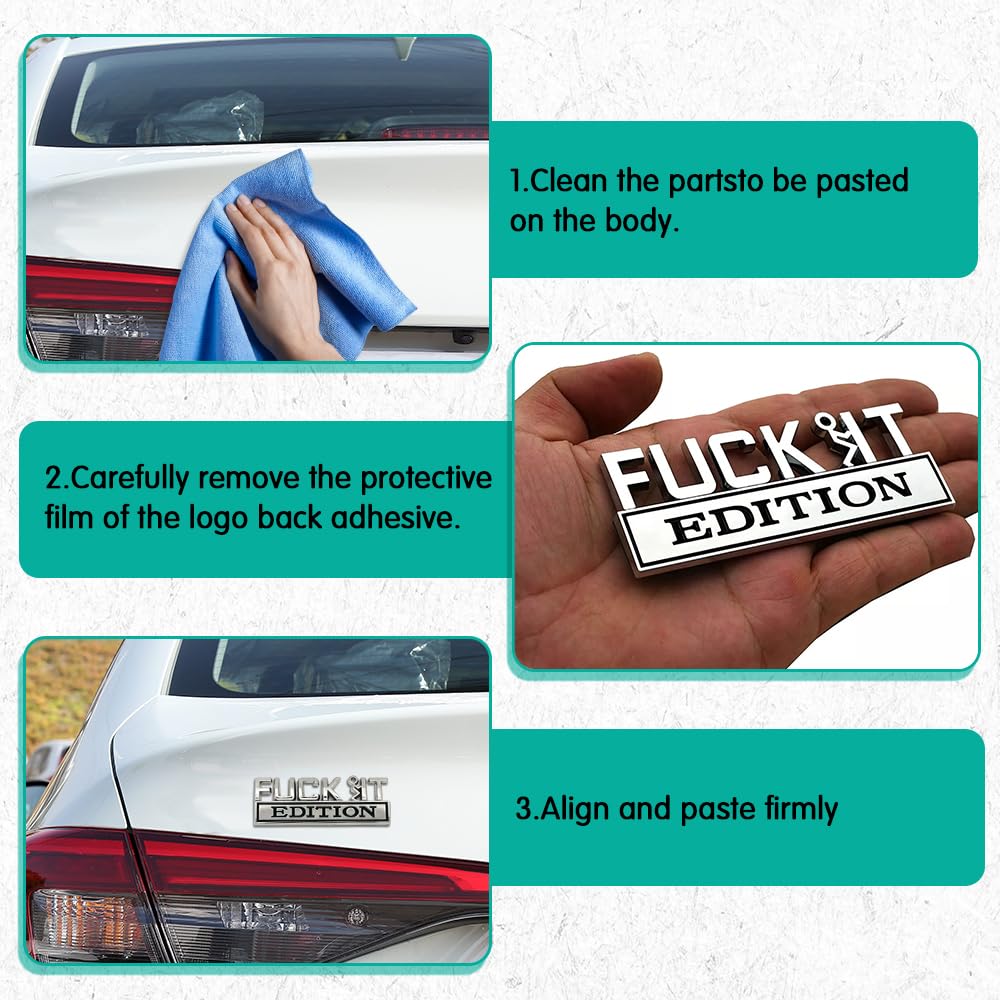 Fuck IT Edition Emblem | 2Pcs