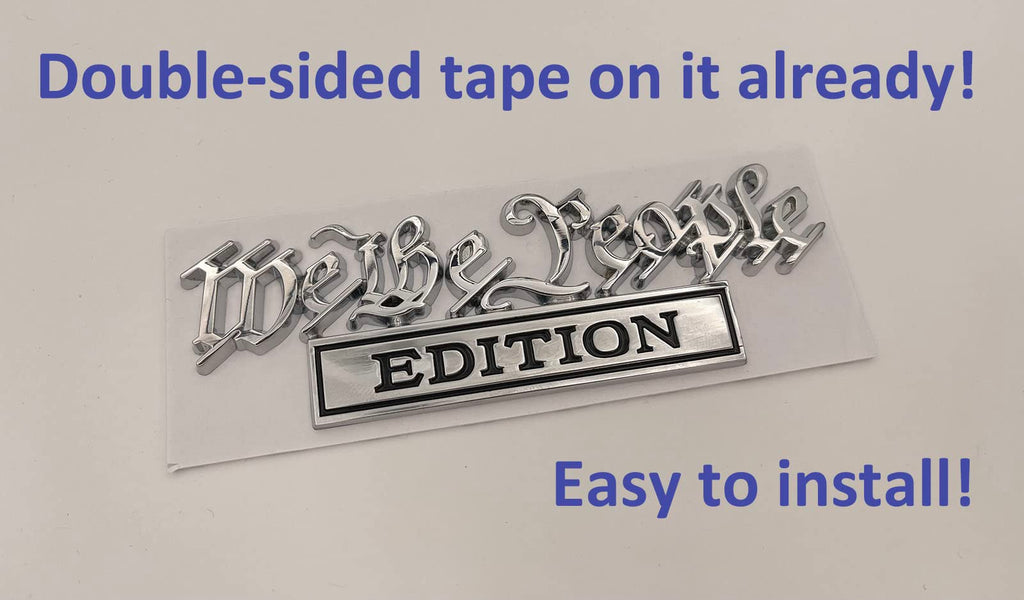 We The People Edition 3D Emblem | 2Pcs