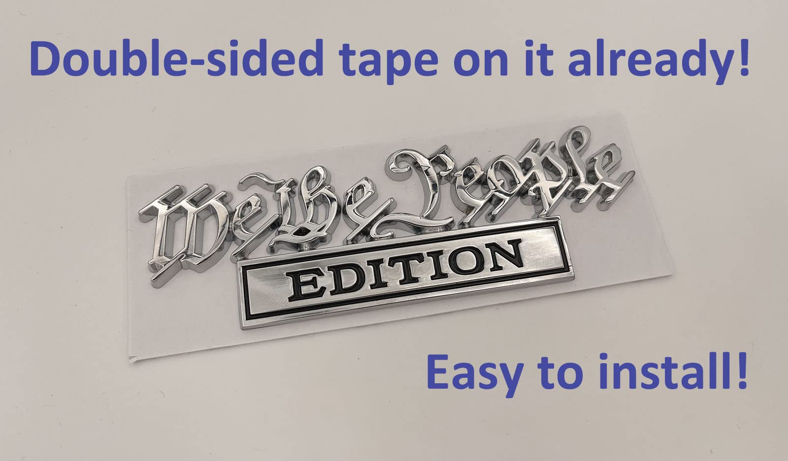 We The People Edition 3D Emblem | 2Pcs