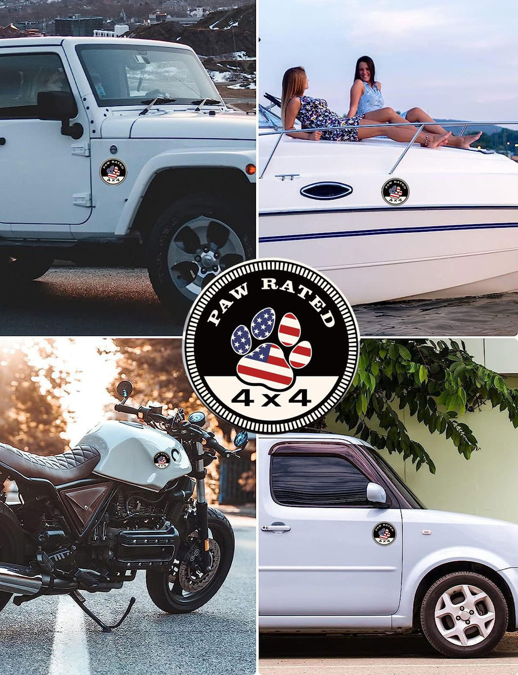 American Flag Paw Rated Emblem | 1Pc