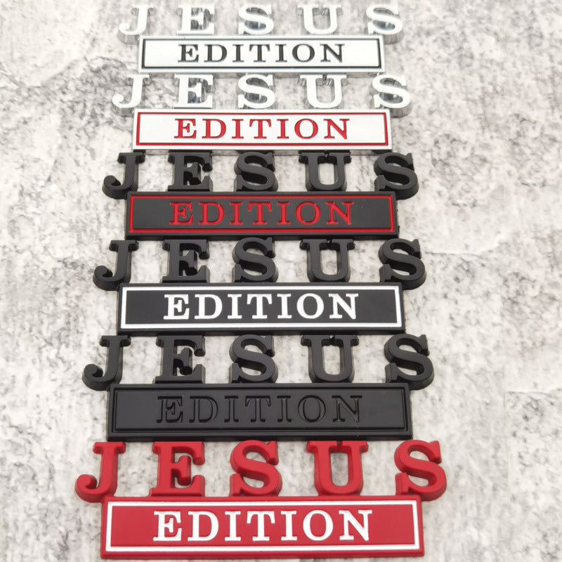 Jesus Edition Car Emblem | 2Pcs