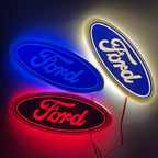 LED Light Up Crystal Ford Emblem
