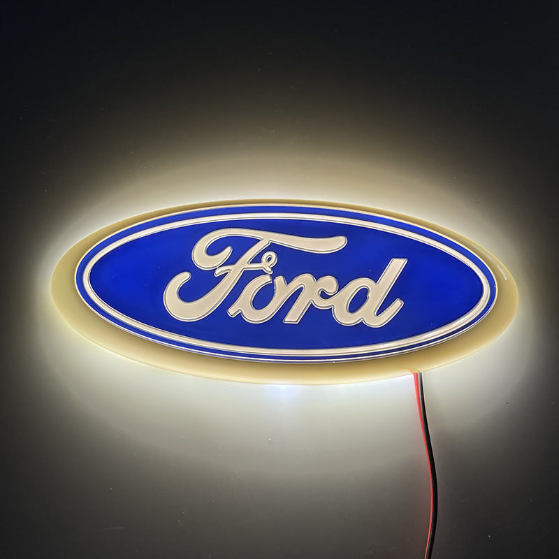 LED Light Up Crystal Ford Emblem