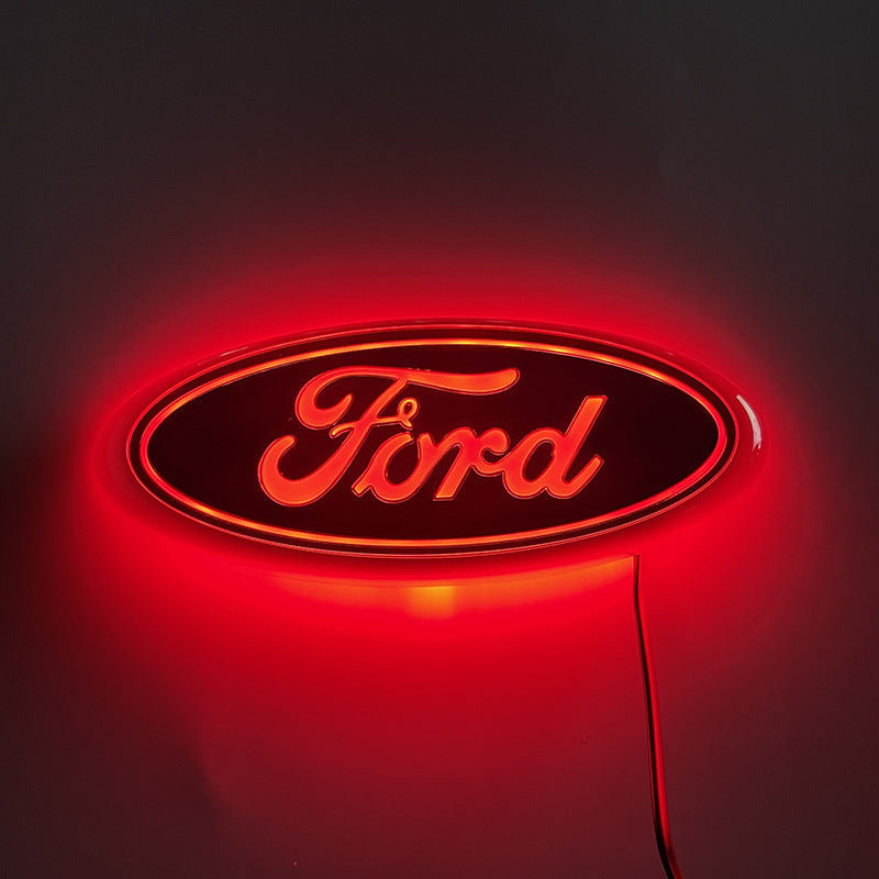 LED Light Up Crystal Ford Emblem