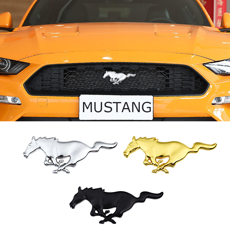 1Pc Ford Mustang Rear Decklid Pony Badge Emblem