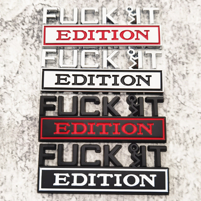 Fuck IT Edition Emblem | 2Pcs