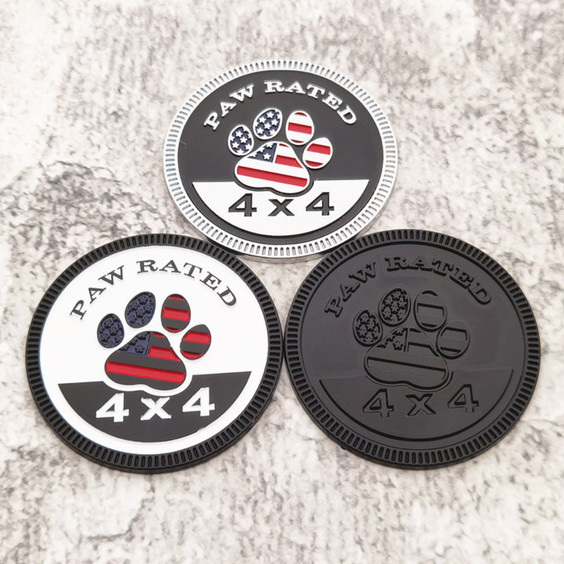 American Flag Paw Rated Emblem | 1Pc