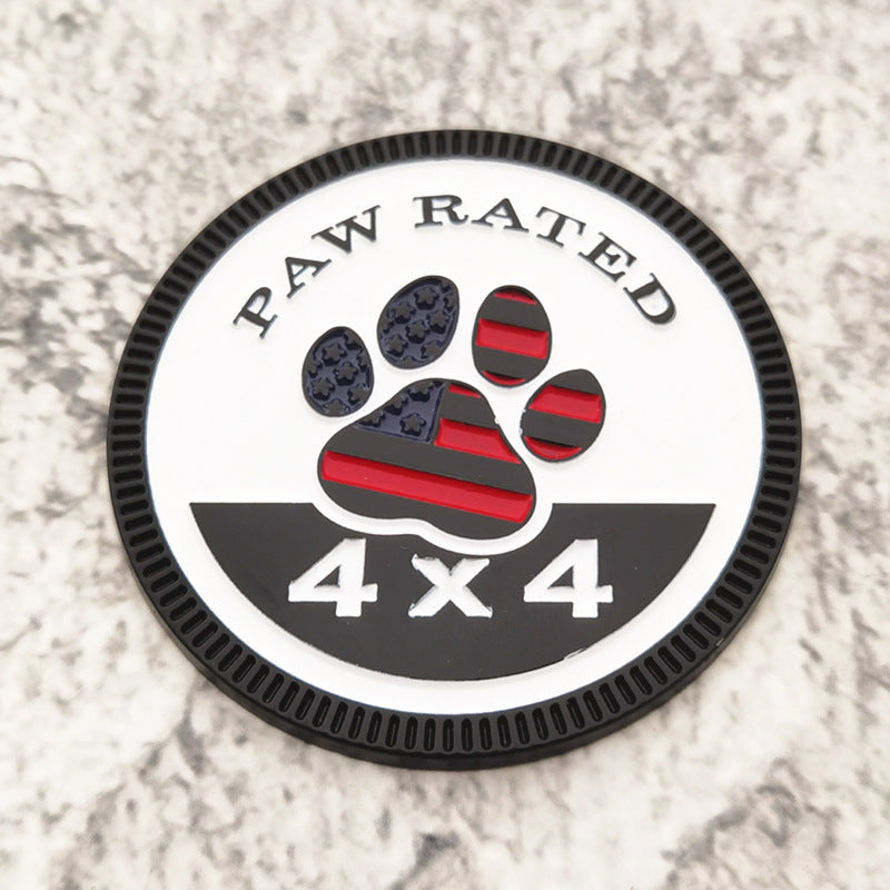 American Flag Paw Rated Emblem | 1Pc