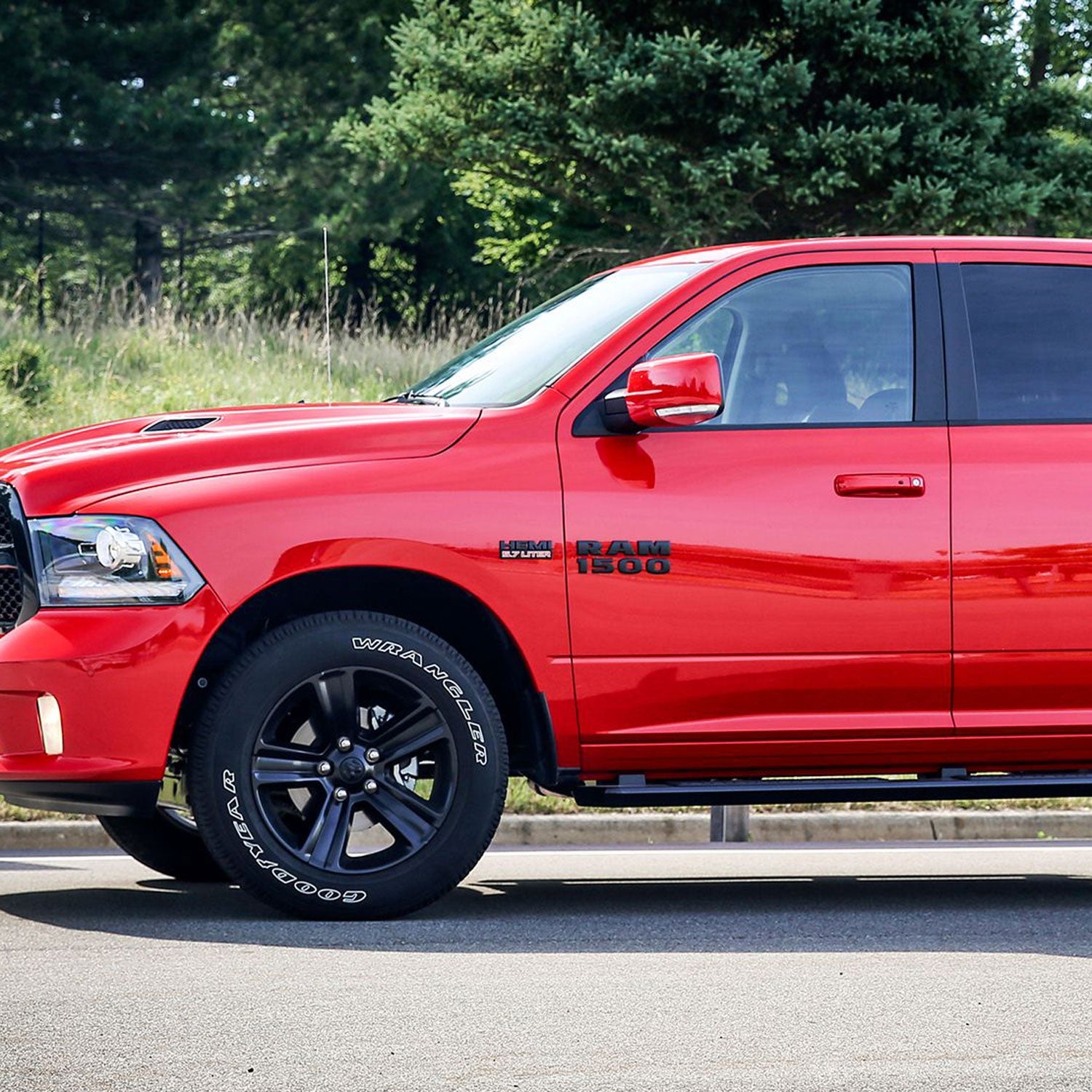 7Pcs 4X4 Grille Tailgate 5.7 Liter HEMI Emblems for 2013-2018 RAM 1500