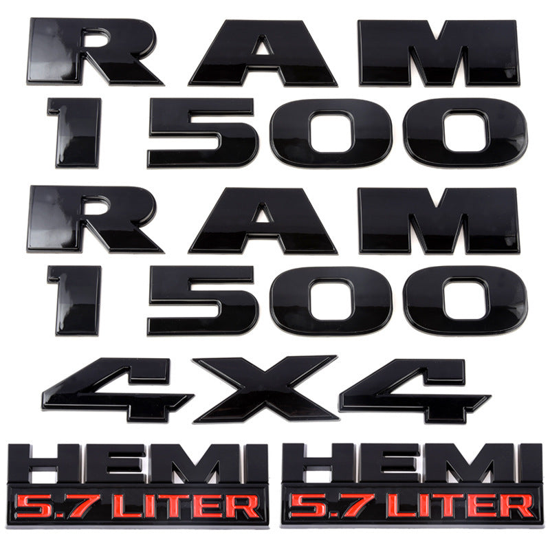 5.7 Liter HEMI Emblems For RAM 1500