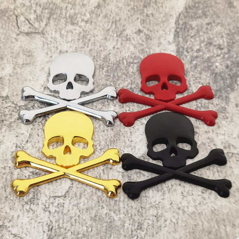 3D Skull Metal Emblems | 2Pcs