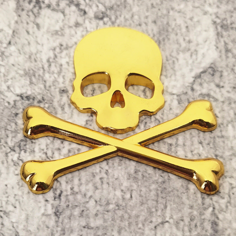 3D Skull Metal Emblems | 2Pcs
