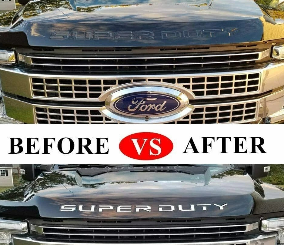 Front Hood Rear Tailgate Super Duty Emblem | 1 Set