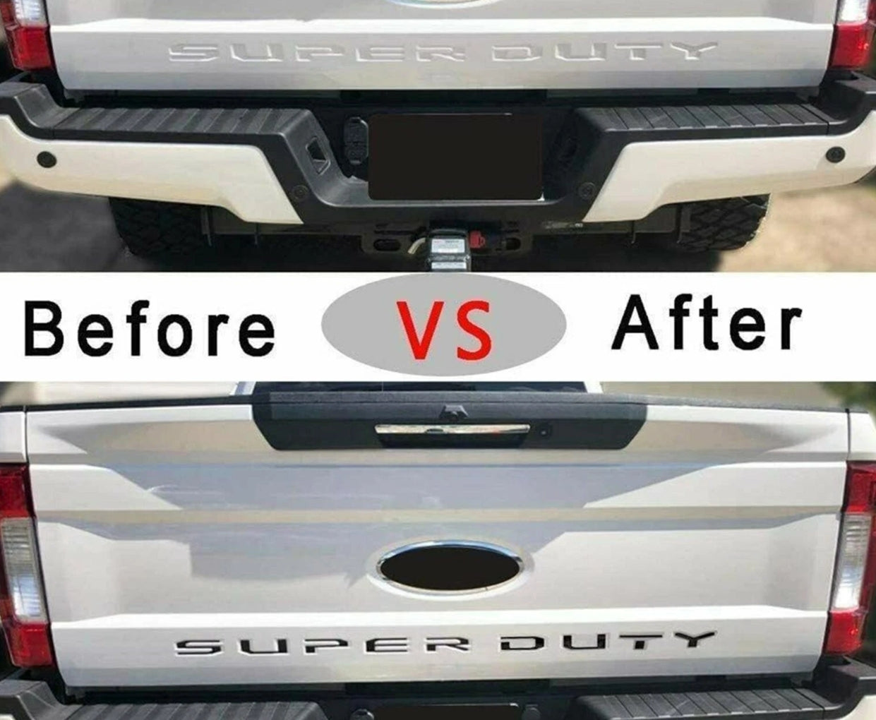 Front Hood Rear Tailgate Super Duty Emblem | 1 Set