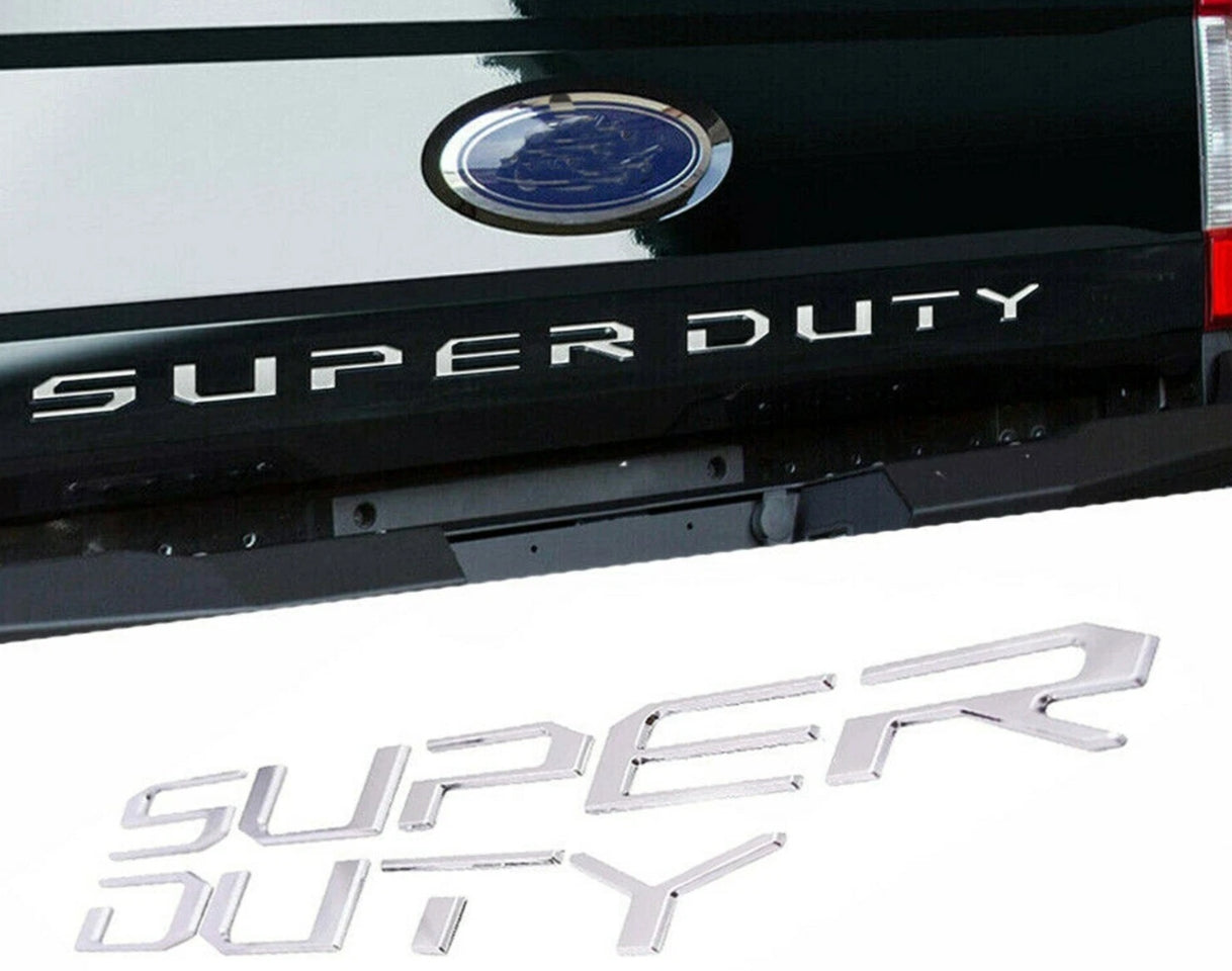 Front Hood Rear Tailgate Super Duty Emblem | 1 Set