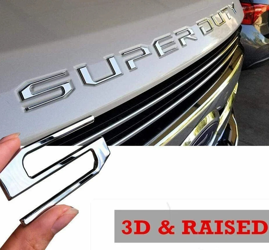 Front Hood Rear Tailgate Super Duty Emblem | 1 Set