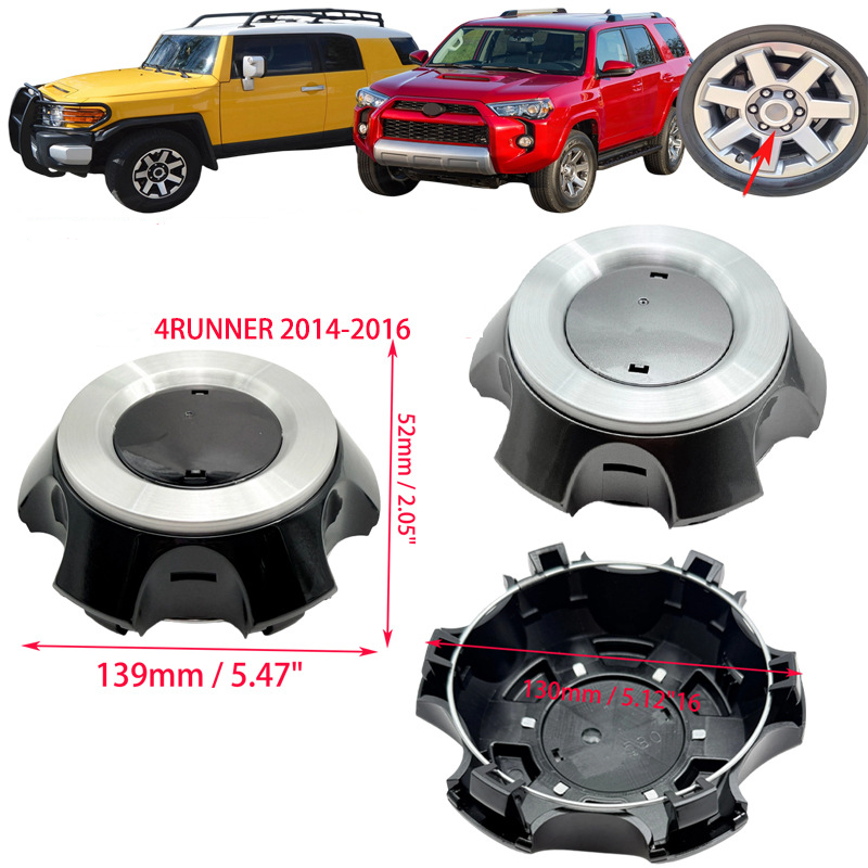 4Pcs 2014-2023 FJ CRUISER 4 RUNNER CENTER HUB CAP 4260B-35080