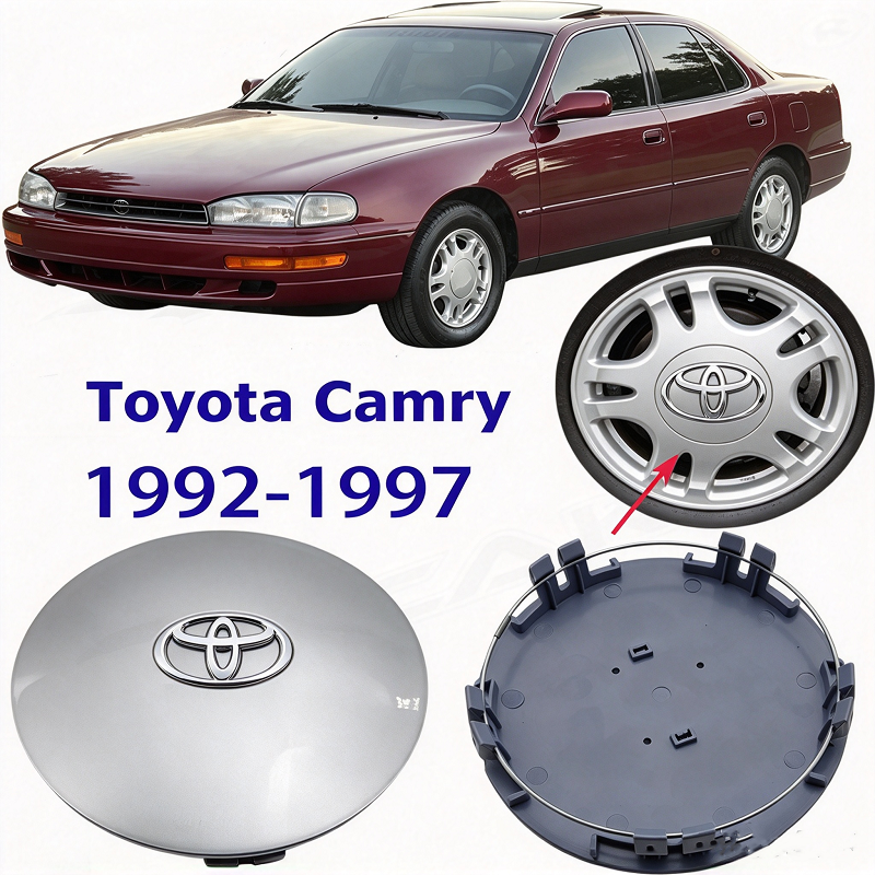 4Pcs 1992 - 1996 Toyota Camry Wheel Center Cap Silver 42603-06020