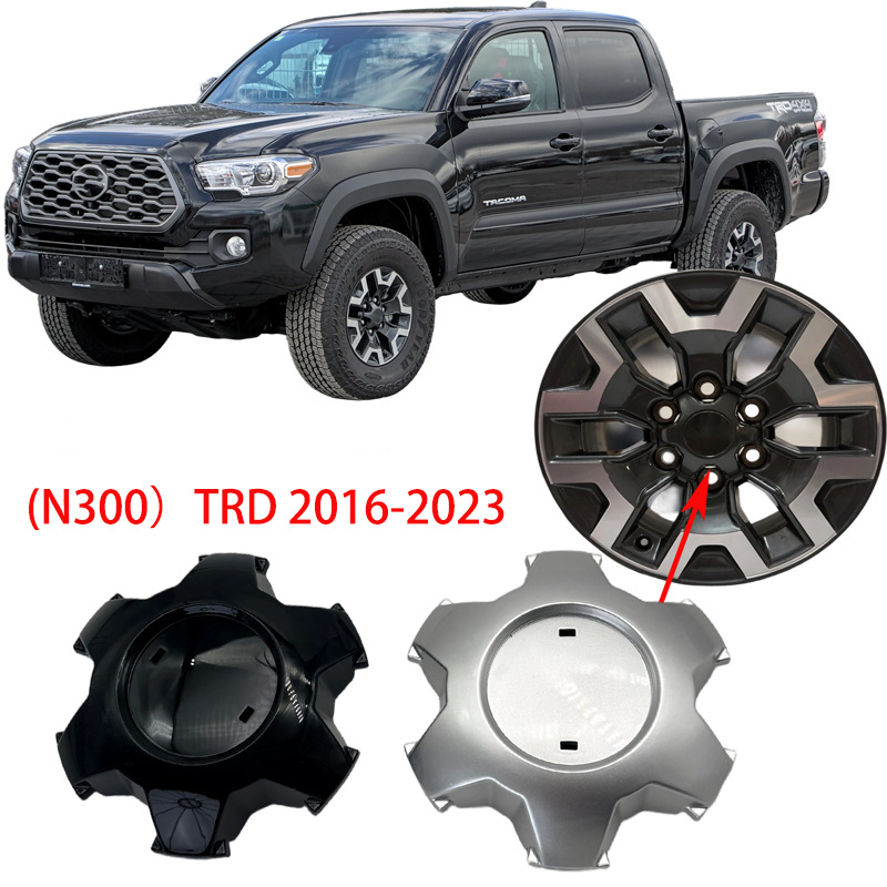 4Pcs 2016-2023 Toyota Tacoma Dark Charcoal center caps P/N 4260B-04050