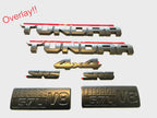 Matte Black Overlay Emblem Kit for 2014–2021 Toyota Tundra